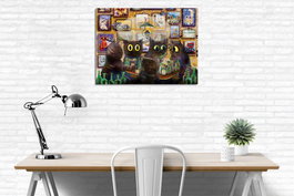 Wallity DC379 Lienzo Decorativo Multicolor 30 x 40 cm